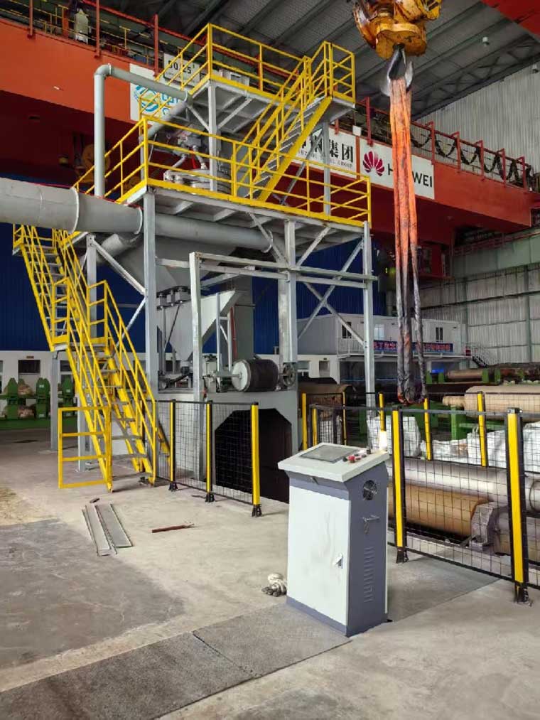 轧辊毛化抛丸机